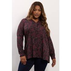 Florals - Women Shirts Yours Floral Print Textured Shirt - Black