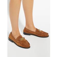 Dune London Granules Suede Loafers - Brown