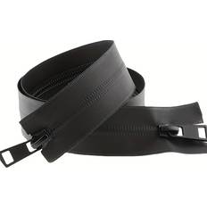Nylon Waterproof Black TPU Double Slider Zipper