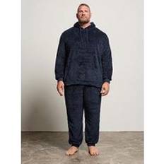 Natur Pyjamasar BadRhino Fleece Lounge Set - Dark Navy