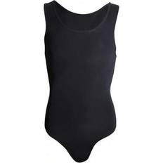Black - Men Shapewear & Under Garments Shein Solid Color Seamless Shapewear Bodysuit - Sleeveless