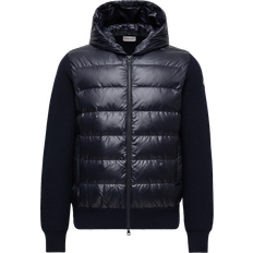Moncler Collection Padded Wool Zip-Up Hoodie - Blue