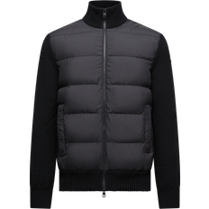 Moncler Padded Wool Zip-Up Cardigan - Black