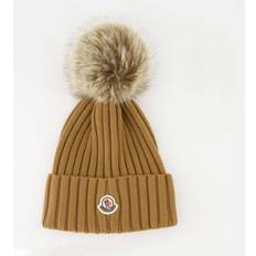 Moncler Tilbehør Moncler Pom Pom Uld Vinterhue Uld - Brun