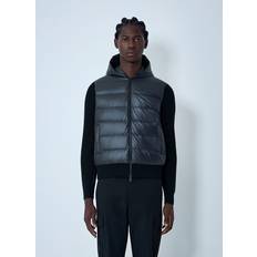 Moncler Trøjer Moncler Collection Padded Wool Zip-Up Hoodie - Black