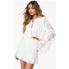 Breathable Skirts boohoo Womens Crochet Mini Skirt - White