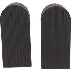 2 Pcs Flexible Black Door Stoppers