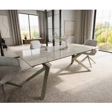 DeLife Edge 200x100 Keramik Laminam Onice Oro Esstisch