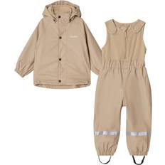 Beige Regnställ Barnkläder Kuling Ottawa Fodrat Regnställ Unisex - Beige