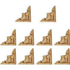 Appliques & Onlays Saudism 10Pcs Carved Unpainted European Window Corner Figurines