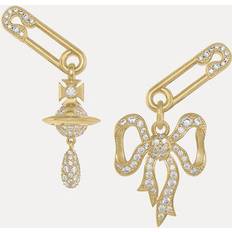 Vivienne Westwood Gold Earrings Vivienne Westwood Lilith Earrings Gold Cubic Zirconia Women