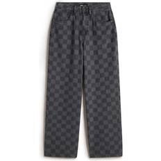 Dam - Rutiga Byxor Vans Sirelle Puddle Trousers Woman - Grå/Svart