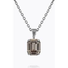Caroline Svedbom Svarta Halsband Caroline Svedbom Lydia Necklace Black Diamond Gold Rhodium - Black Diamond