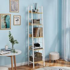 Furniture Balconera 5 Tier Industrial Ladder Bookcase 170cm Book Shelf