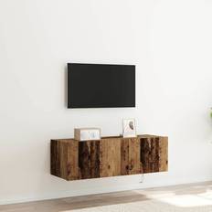 Natural Wall Cabinets Lily Manor TV Old Wood 80 x 35 x 31 cm Wall Cabinet