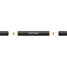 Gula Penselpennor Molotow Malstifte Sketcher Marker Brush Chisel Kanariengelb