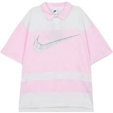 Nike Pink Polo Shirts Nike Color Block Short Sleeve Polo Shirt - Foam-Pink