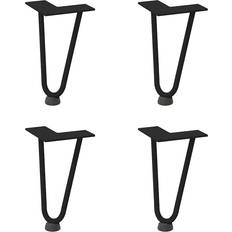 VidaXL Bordsben vidaXL Hårnålsben För Soffbord 4 St 20 cm Massivt Stål Bordsben 4st