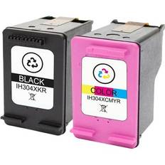 Go Inks Black Colour Ink Cartridges For Hp Envy 5010 5020 5030 5032 5050 - Black/Colour