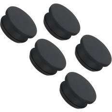 Black Plugs Uxcell Silicone Flush Type Panel Round Hole Plugs 29mm 5pcs