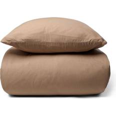 Dynebetræk Nordstrand Home Stonewashed Dobbelt Sengetøj 200x220 cm Dynebetræk Brun