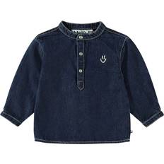 9-12M Skjortor Barnkläder Molo Enoz Skjorta Oceanic Denim - Marinblå