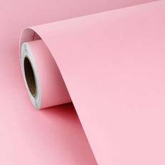 Pink Self-adhesive Decorations Shein Pink Home Decor Stick Wallpaper Roll Adhesive Film
