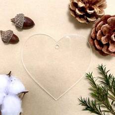 Acrylic Christmas Tree Ornaments Shein Clear Acrylic Heart Ornaments 10 30 50pcs Christmas Tree Ornament