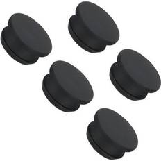 Black Plugs Uxcell Silicone Flush Type Panel Round Hole Plugs 28mm 5pcs