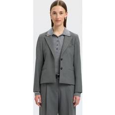 Dam - Slim Kavajer Selected SLFRita Lano Blazer Noos Kavaj - Medium Grey Melange