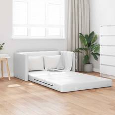 Hörnsoffor - Vita vidaXL Soffsäng Vit 124 x 71 x 78 cm Konstläder Soffa