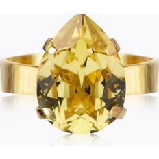 Caroline Svedbom Guld Ringar Caroline Svedbom Mini Drop Ring Gold Dark Jonquil - Gold Dark Jonquil