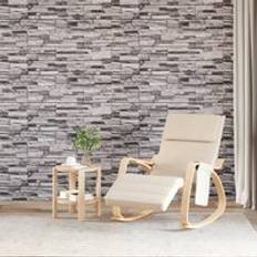 Wall Panels Berkfield Home 3D Wall Panels 10 pcs Light Grey 100x50 cm EPS