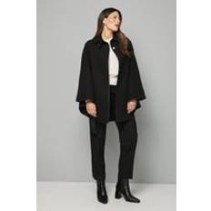 Black - Women Capes & Ponchos Wallis Wool Mix Belted Cape - Black