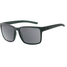 Vader Polarised Sunglasses - Transparent Satin Dark Green