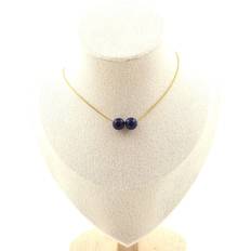 Blue - Men Necklaces A Bijoux Necklace 2 Beads Lapis Lazuli From Pakistan Quality 5a 8 Mm NEW