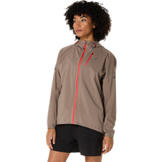 Brun - Dame Regnjakker & Regnslag Asics Fujitrail Elite Waterproof Jacket - Grey