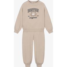 24-36M - Girls Tracksuits Mayoral Girls Beige Cotton Goose Tracksuit