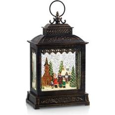 Brun Bordlamper Markslöjd Rickard LED Lanterne Med Sangere Bordlampe