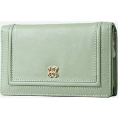 Grøn Møntpunge Lakeland Leather Icon Medium Flapover Purse - Light Green