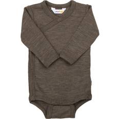 Bruna Bodys Joha Body With Long Sleeve Lids - Brun Mererad