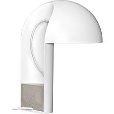 Leery 40 cm Steel Concrete White