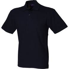 Adult Polo Shirts Henbury Stretch Pique Polo Shirt Sleeve Simple T - H305