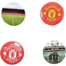 Sports Fan Products Manchester United FC Logo Stadium Badge Pack 4