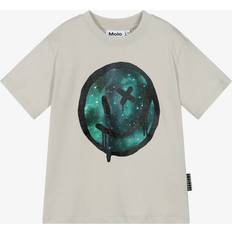 Organic Cotton Drippy Smile T-Shirt - Grey