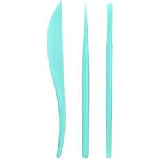 3pcs Plastic Clay Tools Double-headed