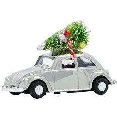 House Doctor Car Mini Xmas 8.5 cm Sølvfinish Juletræspynt