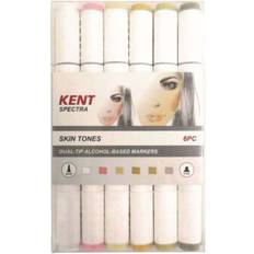Kent Graphic Design Dual Tip Alcohol-based Marker Set 6 Pieces