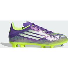Grässkor (FG) Fotbollsskor adidas F50 League Firm Multi Ground Football Shoes - Purple Rush/Cloud White