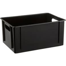 Plast1 Brick Black Storage Box 11L